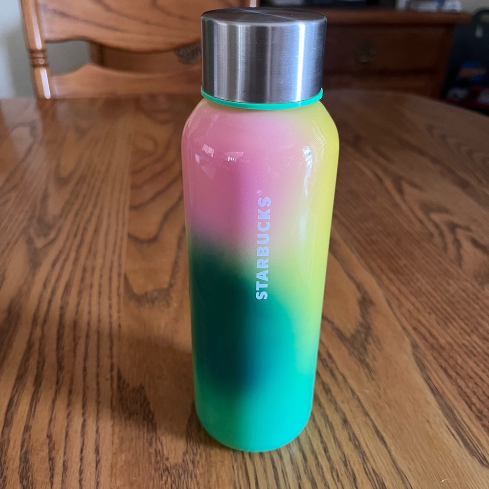 2023 Starbucks Ombré glass water bottle.
